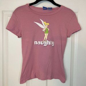 Disney Tinkerbell Pink T-Shirt Juniors Small